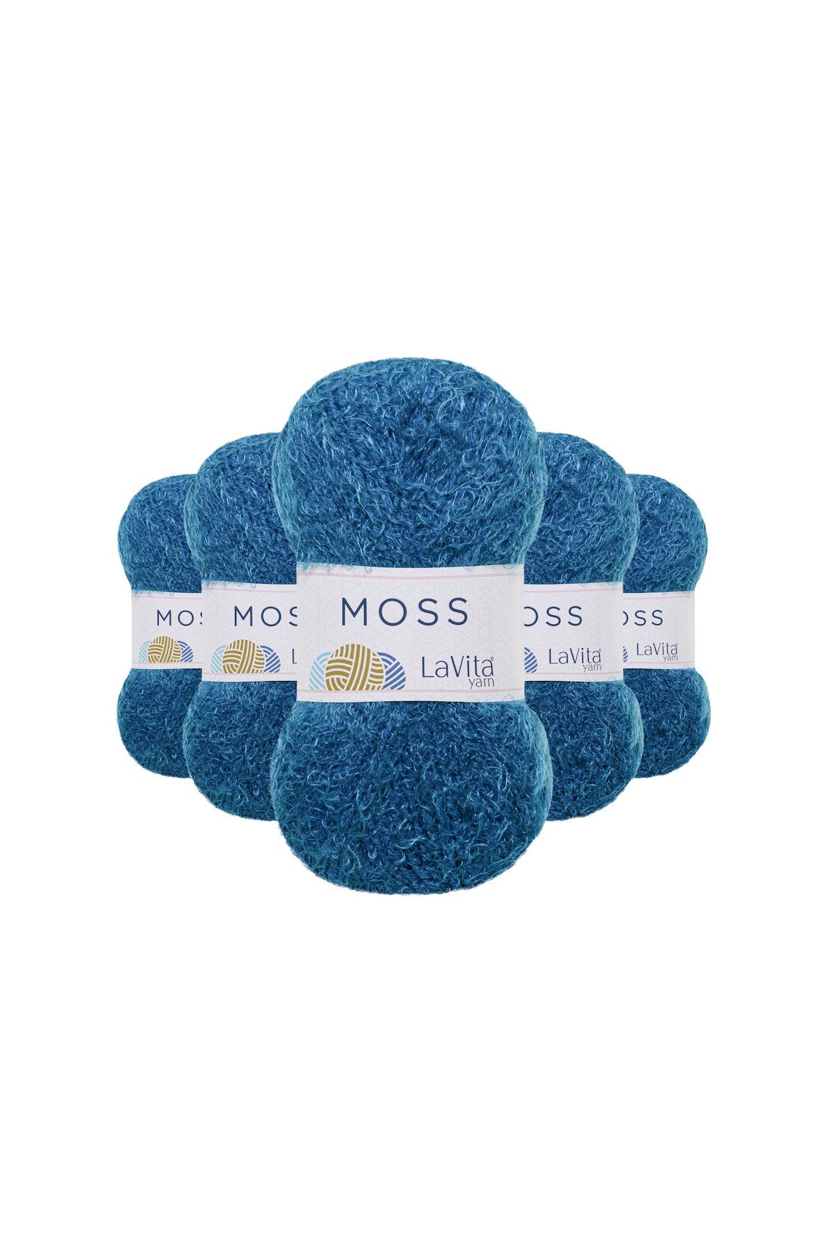 Moss Tüylü El Örgü İpi %45 Polyamid %55 Premium Akrilik 500gr 5 ADET (5313 PETROL YEŞİL)