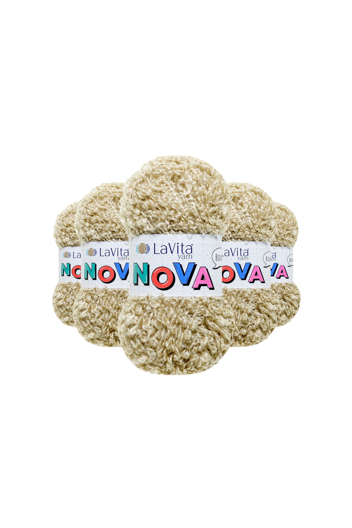 Nova El Örgü İpi %20 Polyester %80 Akrilik 500gr 5 ADET (LN1013 TAŞ)