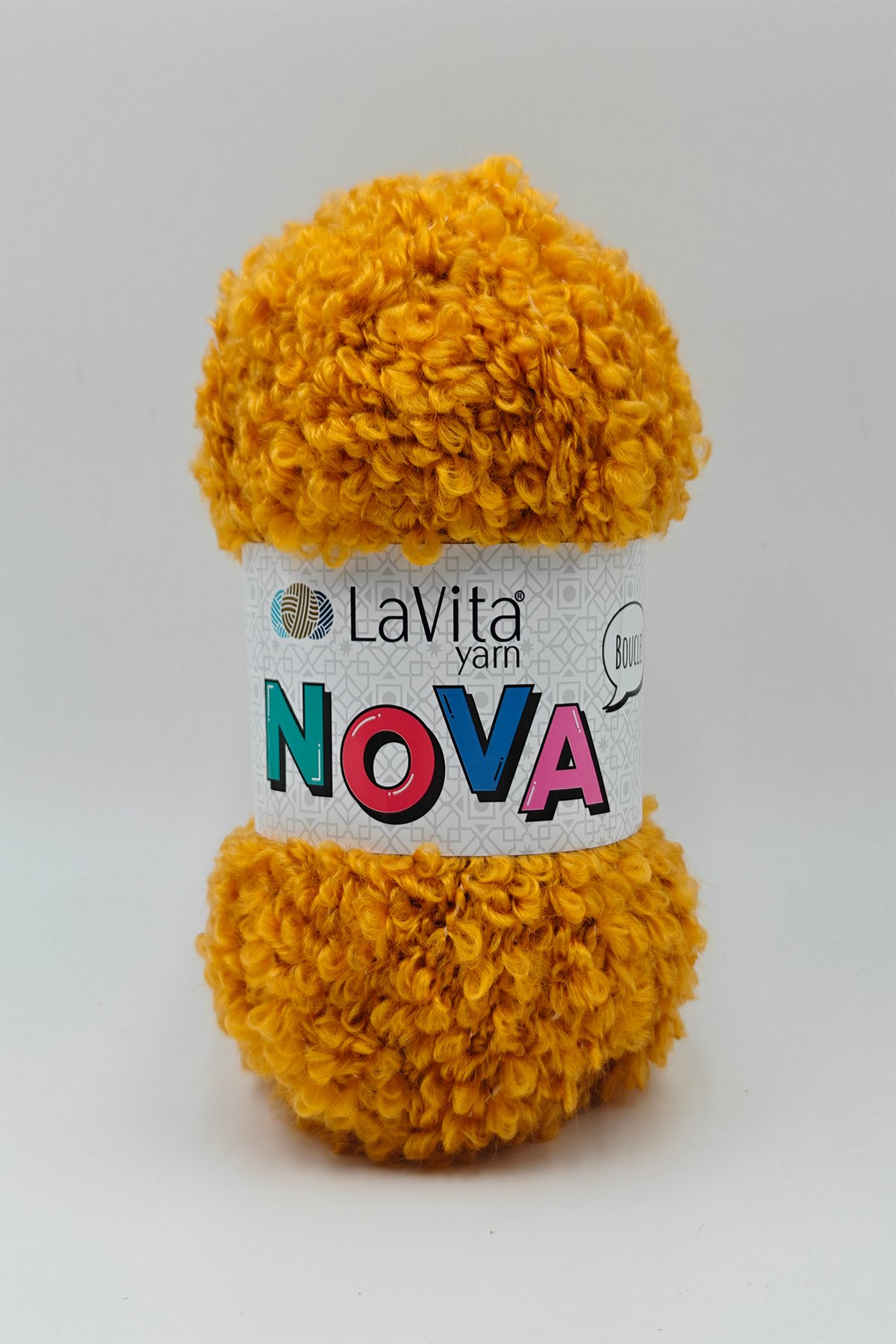 Nova El Örgü İpi %20 Polyester %80 Akrilik 100gr (LN2010 KOYU SARI)
