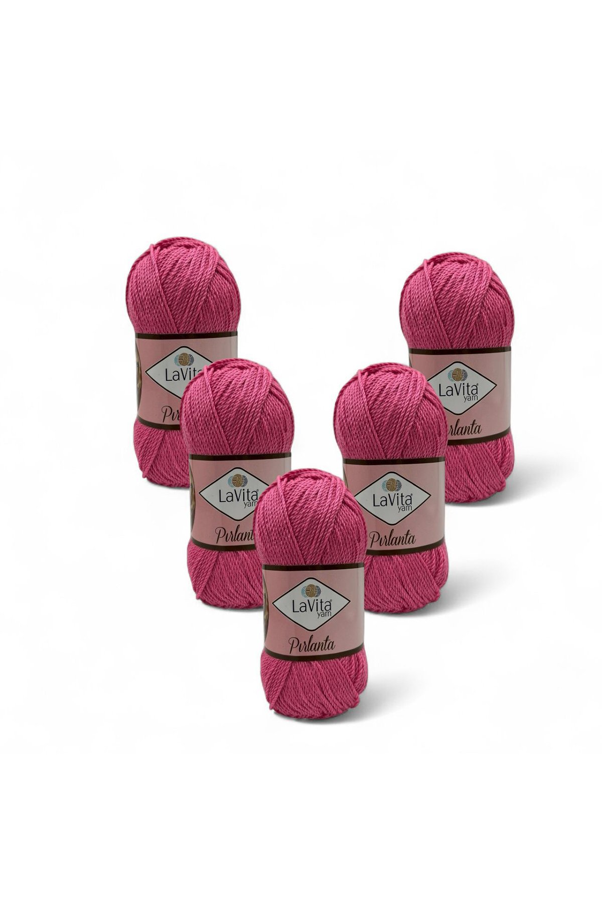 Pırlanta El Örgü İpi %100 Akrilik 500gr 5 ADET (0013 PEMBE)