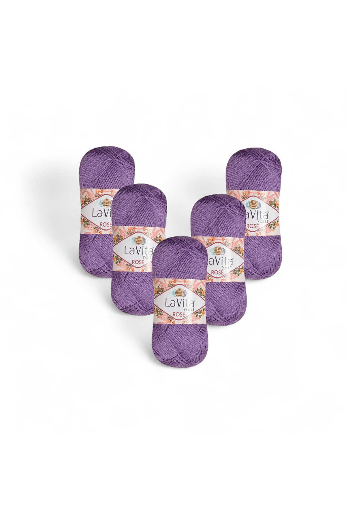 Rose El Örgü İpi %100 Akrilik 500gr 5 ADET (5130 EFLATUN)