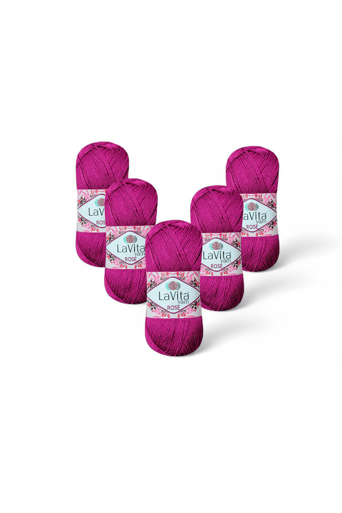 Rose El Örgü İpi %100 Akrilik 500gr 5 ADET (5129 FUJYA)