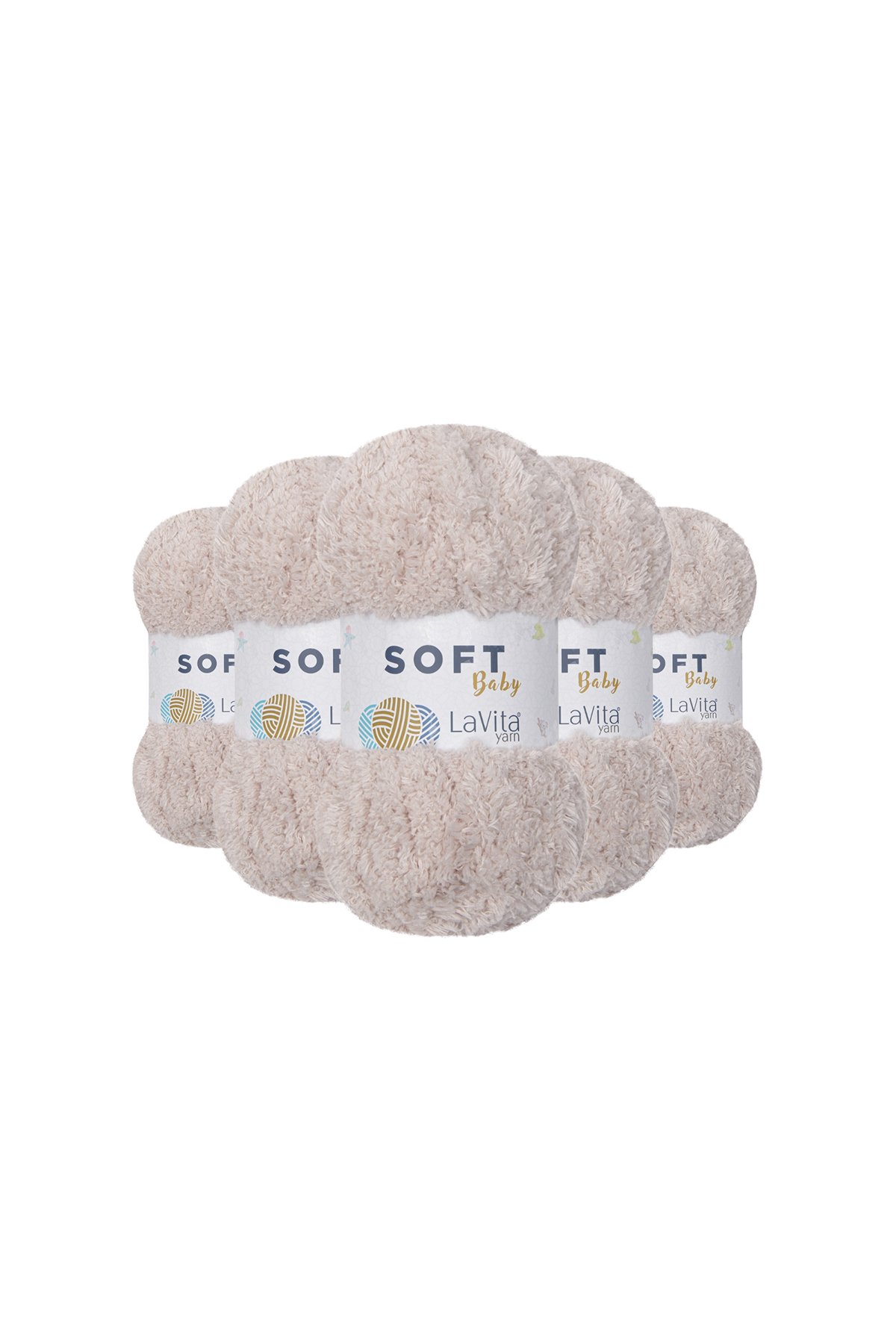 Soft El Örgü İpi %100 Soft Polyester 500gr 5 ADET (4140 PEMBE)
