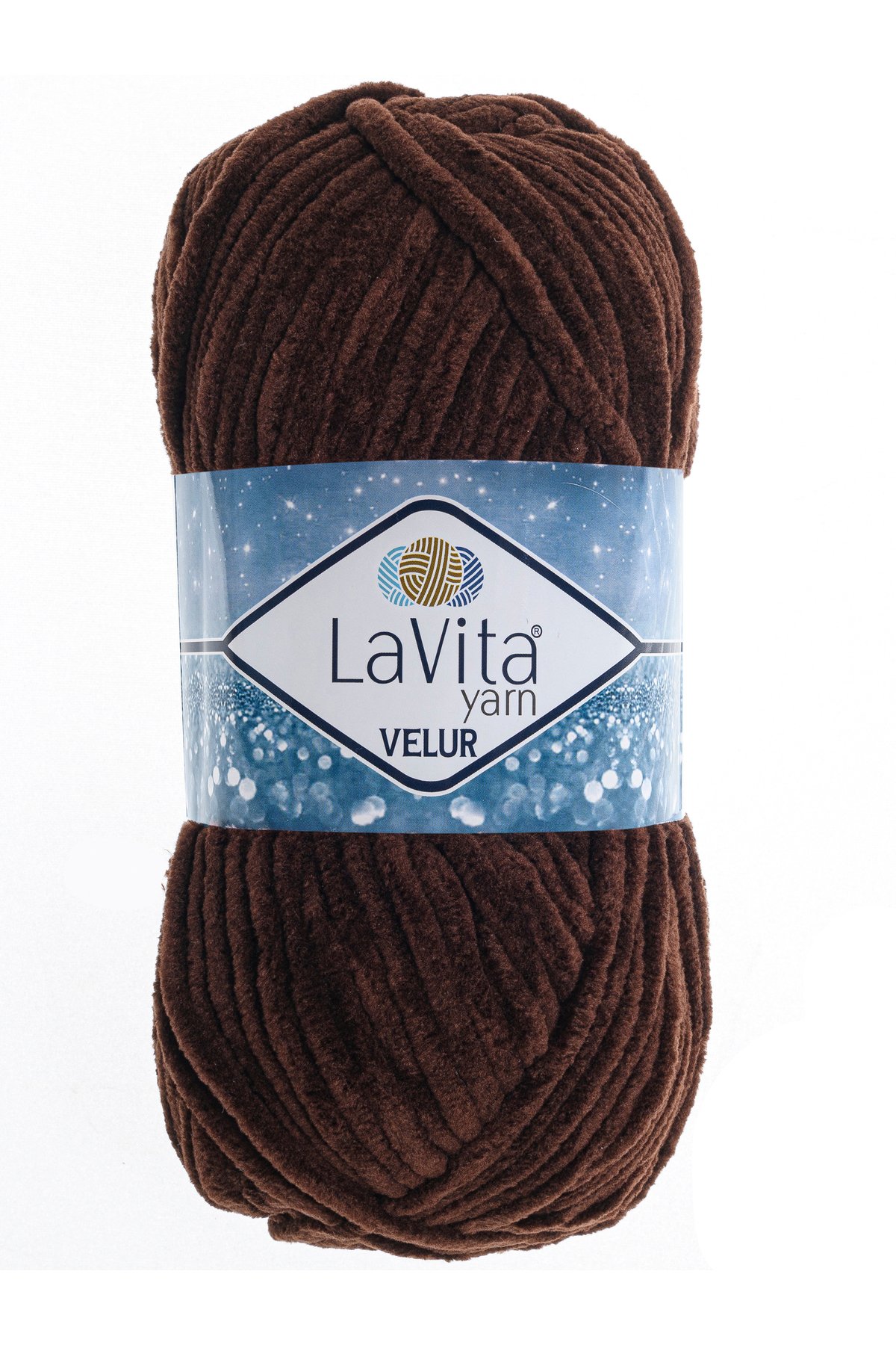 Velur Kadife El Örgü Ipi %100 Polyester 100gr (7203 KAHVE)