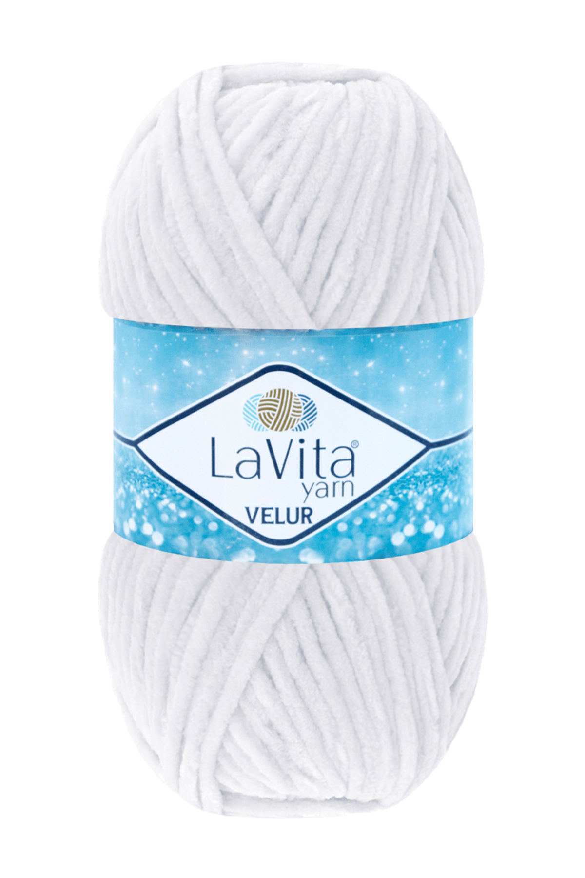 Velur Kadife El Örgü Ipi %100 Polyester 100gr (1002 OPTİK BEYAZ)