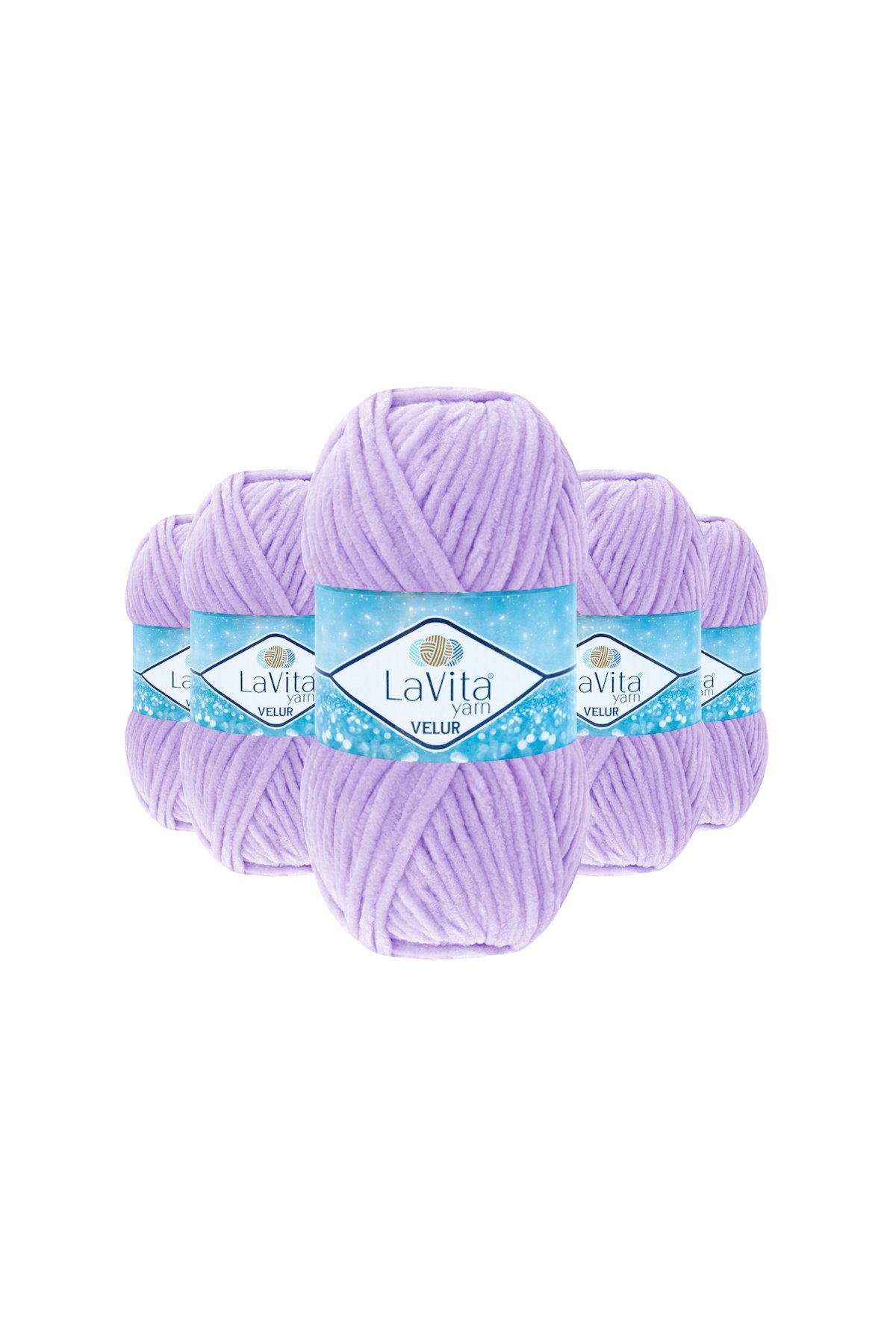 Velur Kadife El Örgü İpi %100 Polyester 500gr 5 ADET (5101 LİLA)