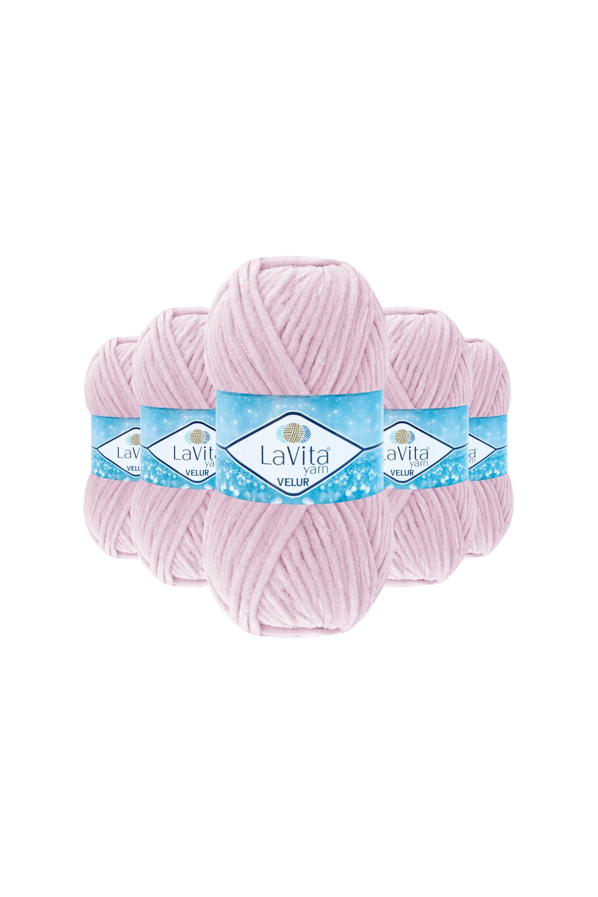 Velur Kadife El Örgü İpi %100 Polyester 500gr 5 ADET (4005 SERİN PEMBE)