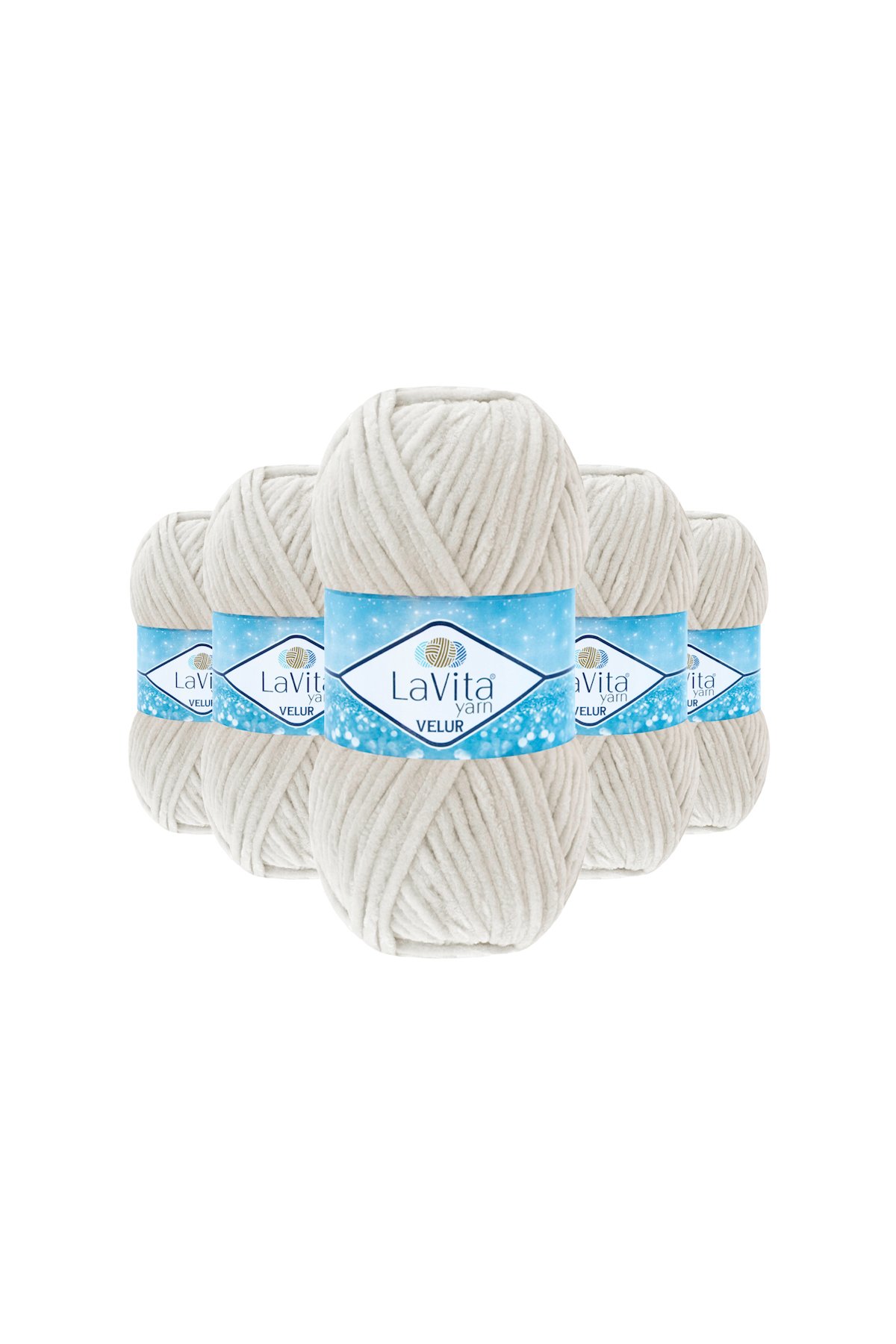 Velur Kadife El Örgü İpi %100 Polyester 500gr 5 ADET (1040 FİL DİŞİ)