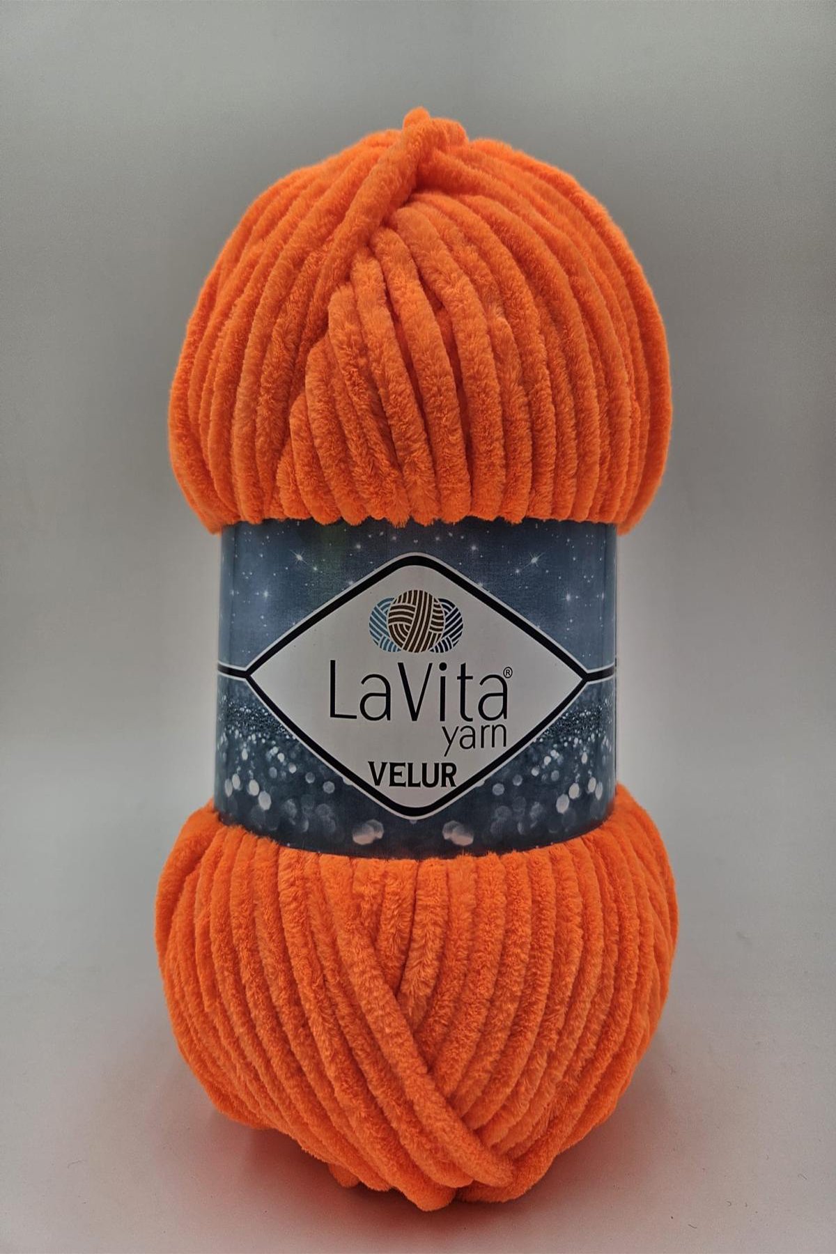 Velur Kadife El Örgü Ipi %100 Polyester 100gr (3112 TURUNCU)