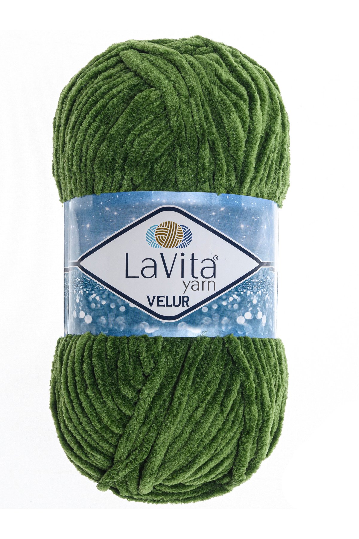 Velur Kadife El Örgü Ipi %100 Polyester 100gr (8119 ÇİMEN YEŞİLİ)
