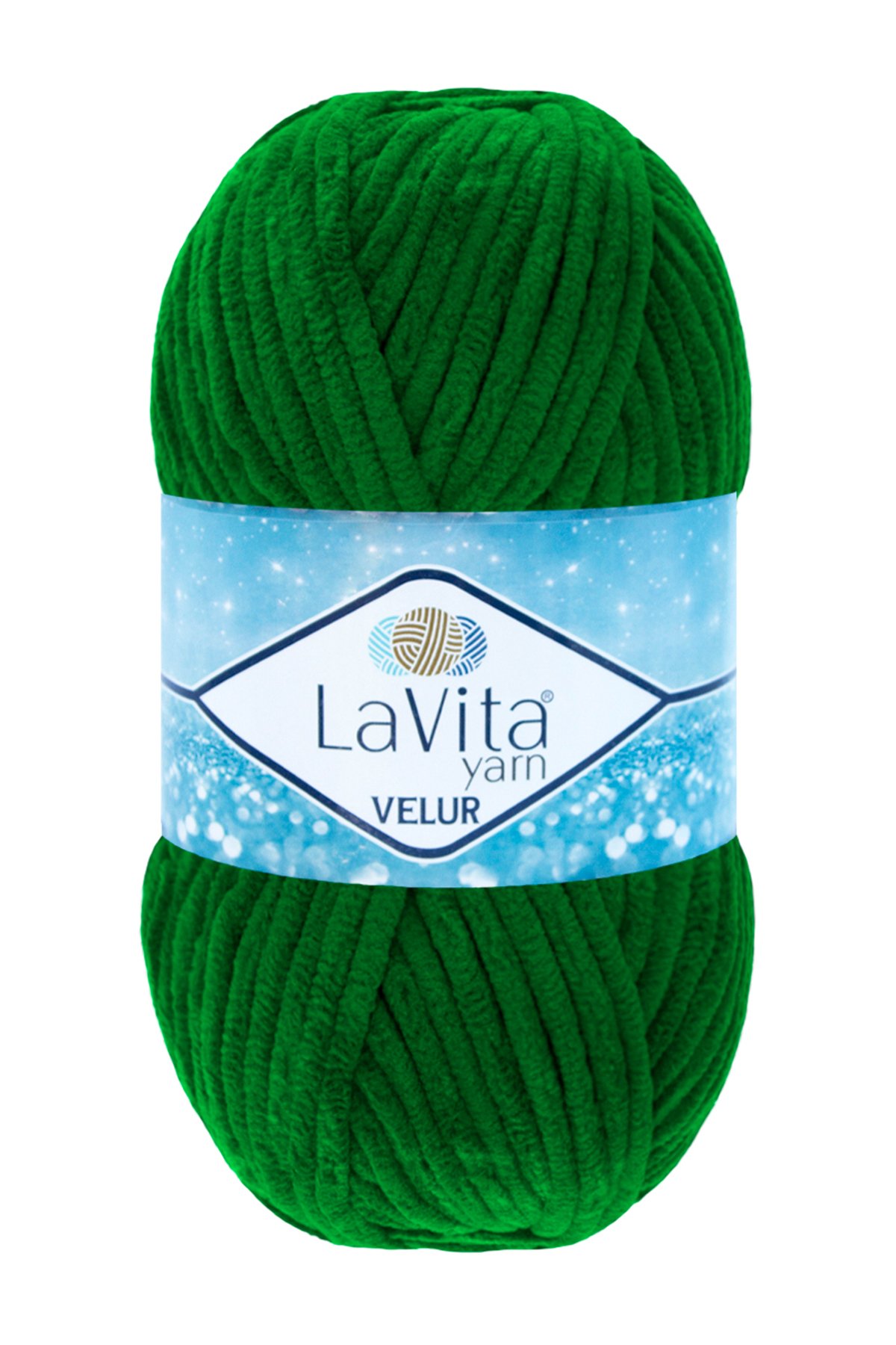 Velur Kadife El Örgü İpi %100 Polyester 100gr (8148 YEŞİL)
