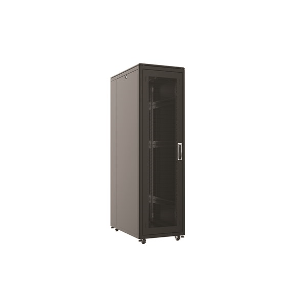 AGER 32U + 2li Fan 800x1000mm Dikili Tip Siyah Kabinet Vega AG-VB32U8010S1 Cam Kapak