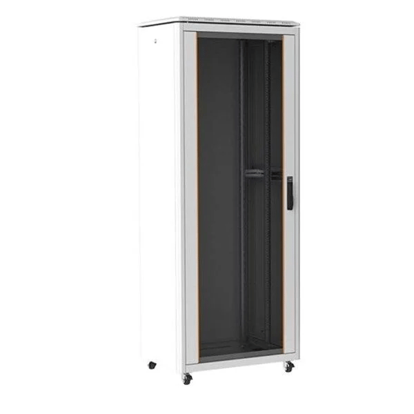 AGER 36U 600x600mm Dikili Tip Beyaz Kabinet Vega Cam Kapak