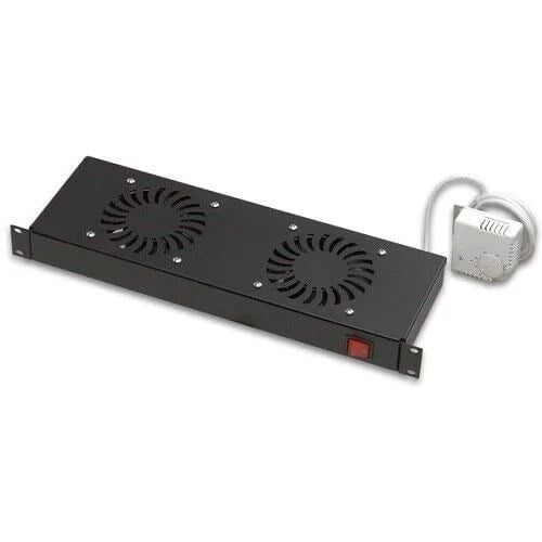 AGER Dikili Tip 2lü Termostatlı Siyah Fan Modülü VG-F2T-A-S1