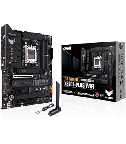 ASUS TUF GAMING X670E-PLUS DDR5 HDMI DP PCIe 16X v5.0 AM5 ATX