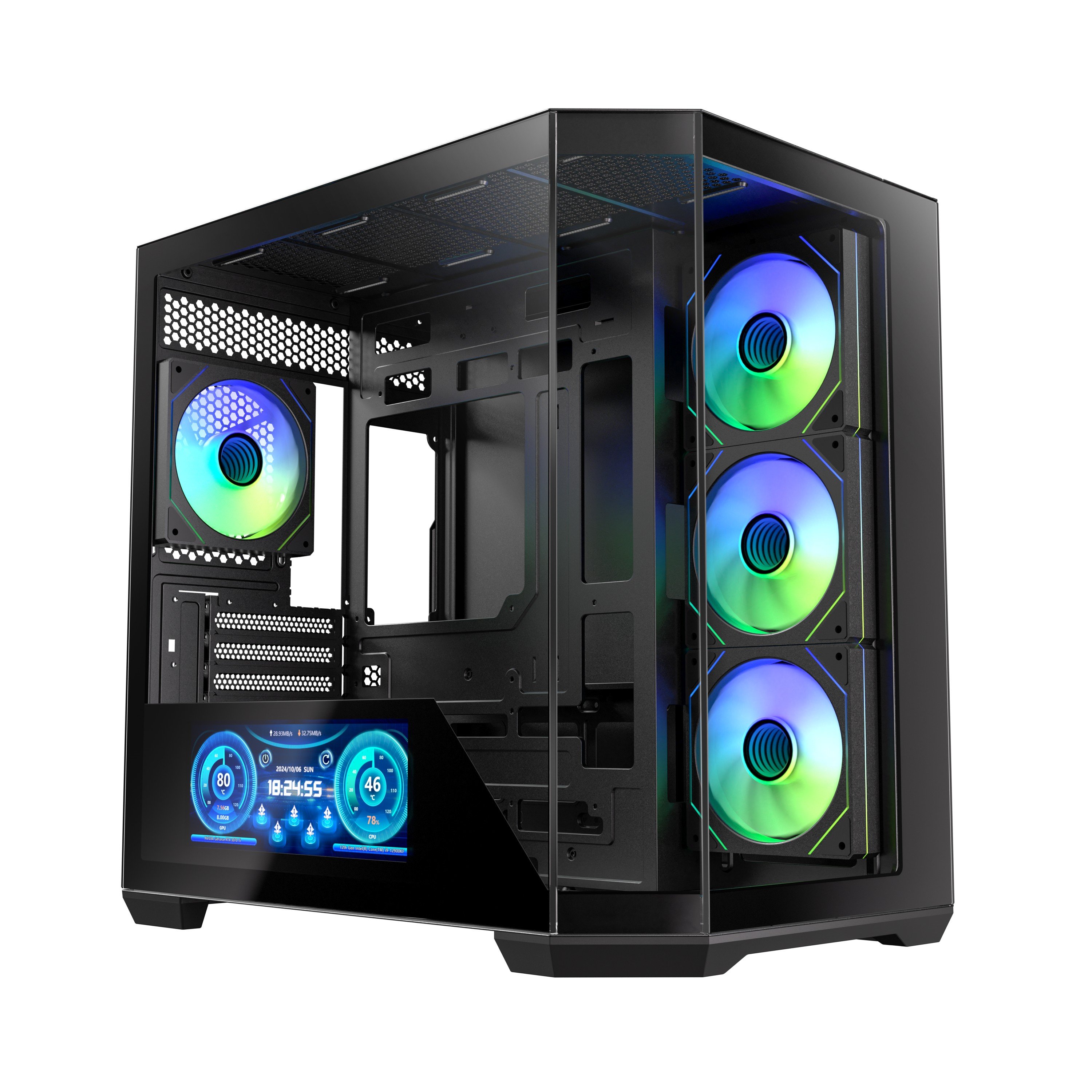 BITFENIX 850W 80+ BRONZE DIGITAL T10 Siyah Gaming Mid-Tower PC Kasası