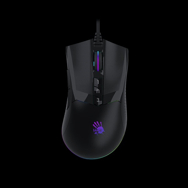 BLOODY W90 MAX USB RGB Led Aydınlatmalı 10000dpi Gaming Optic Siyah Mouse