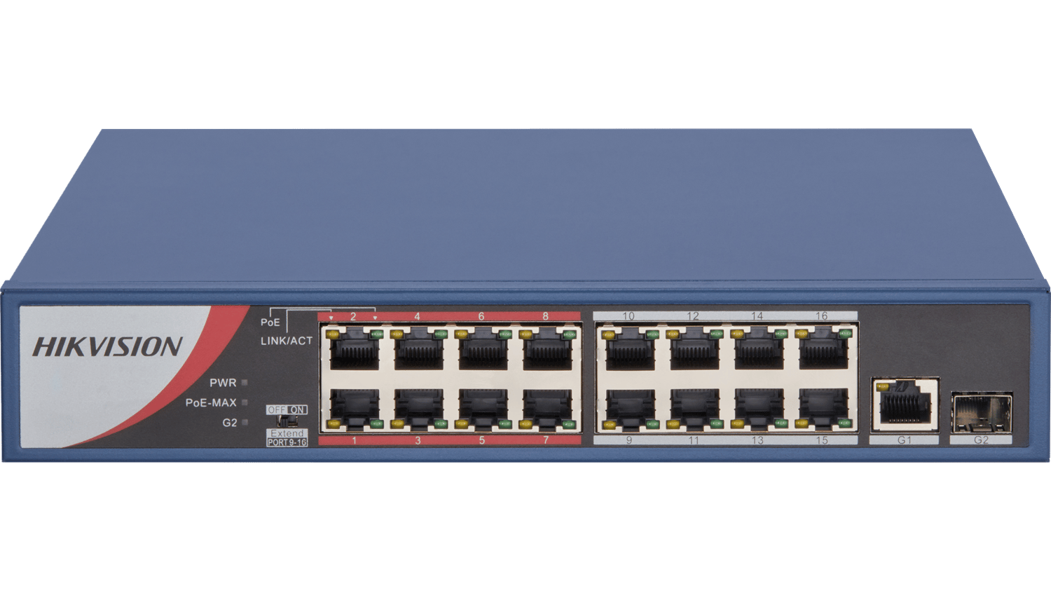 HIKVISION 16port PoE 130w 10/100 Yönetilemez Switch DS-3E0318P-E/M(B)