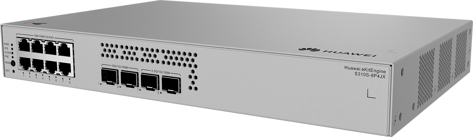 HUAWEI 8port POE+ 128W eKIT S310S-8P4JX GIGABİT 2XSFP 2X2.5GbE Yönetilebilir Switch