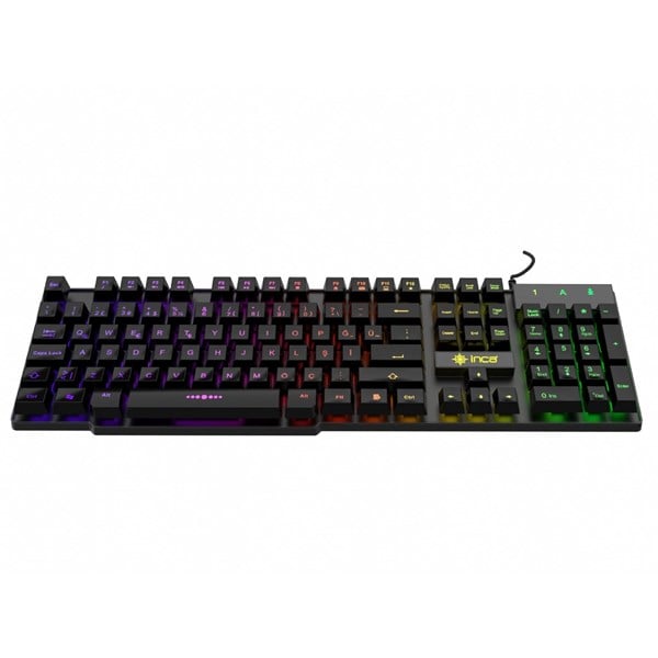 INCA IKG-449 USB Q Trk Rainbow Aydınlatmalı Mekanik Hisli Siyah Gaming Klavye