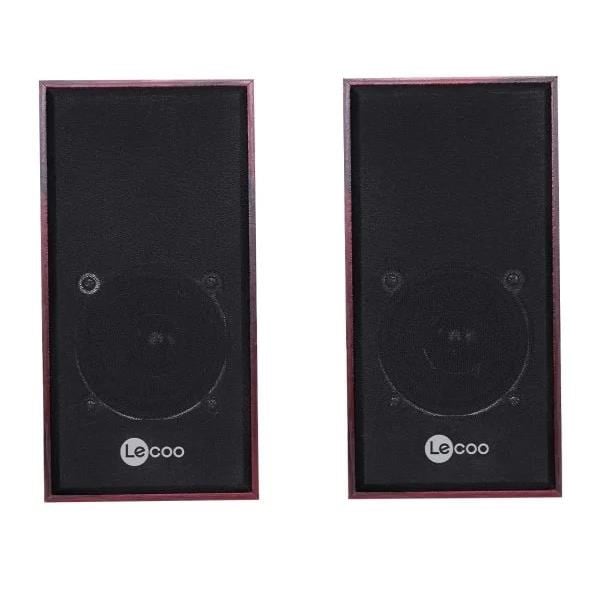 LECOO DS105 1+1 Siyah 5w RMS Hoparlör Ahşap