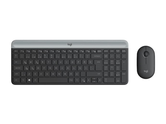 LOGITECH MK470 920-009435 Kablosuz Klavye Mouse Seti-Siyah