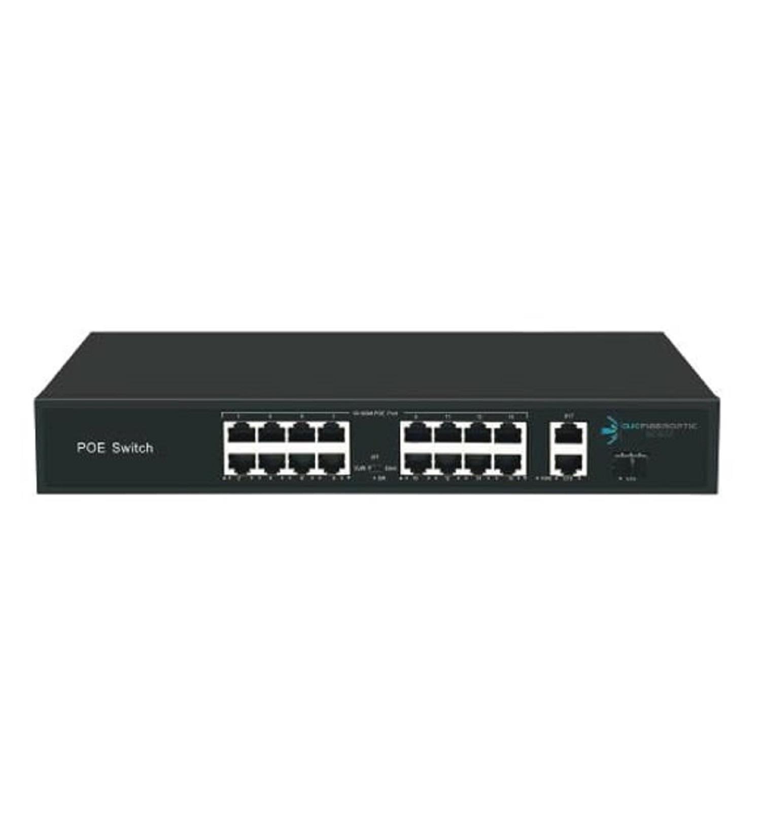 ODS 16port 200w FULL PoE 08ODS-16P2U-200 GIGABIT 2X-UPLINK Yönetilemez Switch