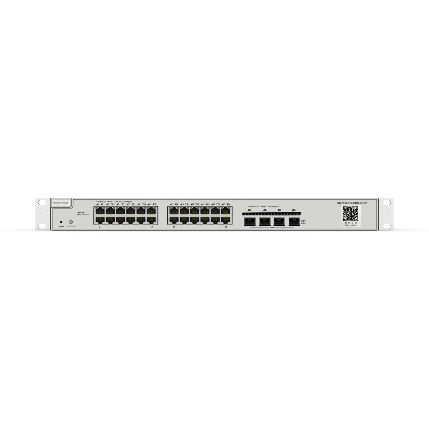 RUIJIE 24port PoE 370w 4-SFP 10GbE Gigabit Yönetilebilir Switch RG-NBS3200-24GT4XS-P