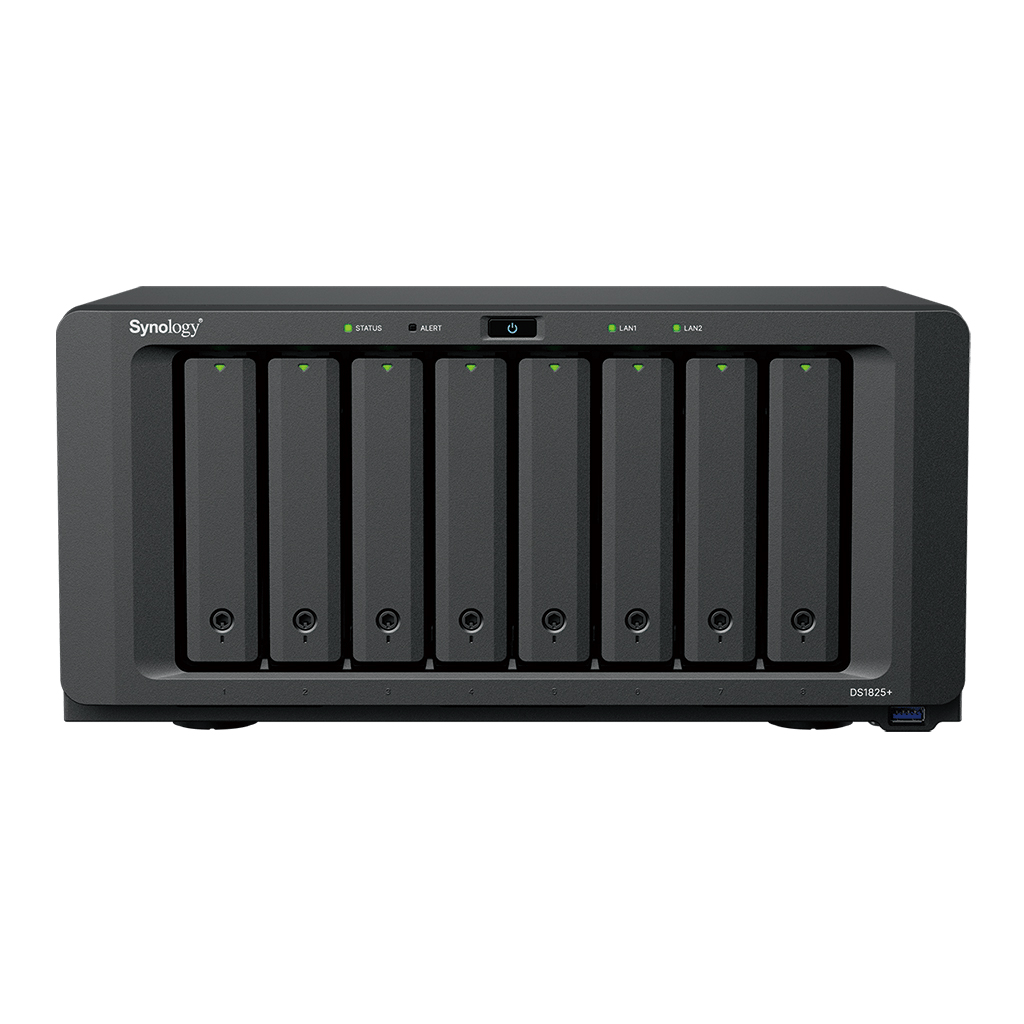 SYNOLOGY 8diskli Ryzen V1500B 24GB RAM-2-GbE Nas Server DS1825 PLUS (52732)