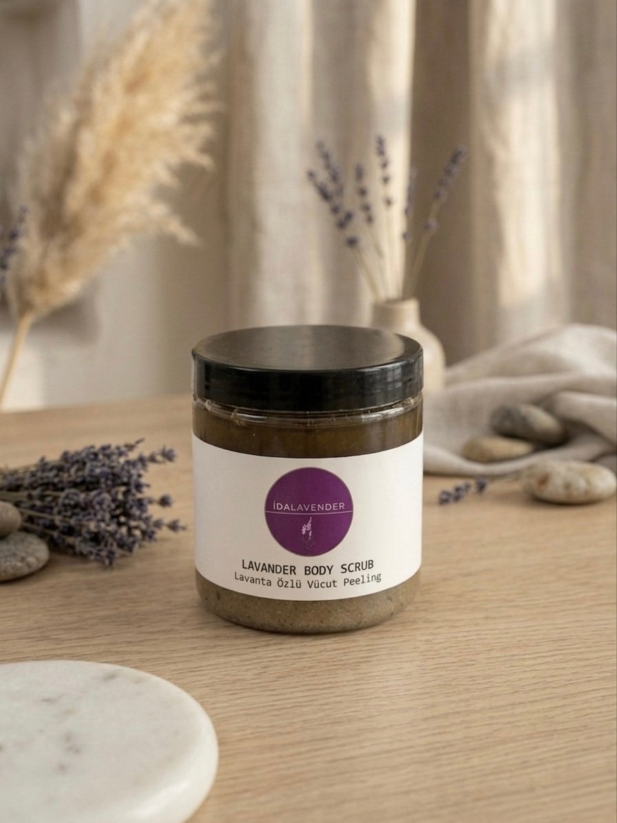 İDALAVENDER LAVANTA ÖZLÜ VÜCUT PEELİNGİ 250 GR