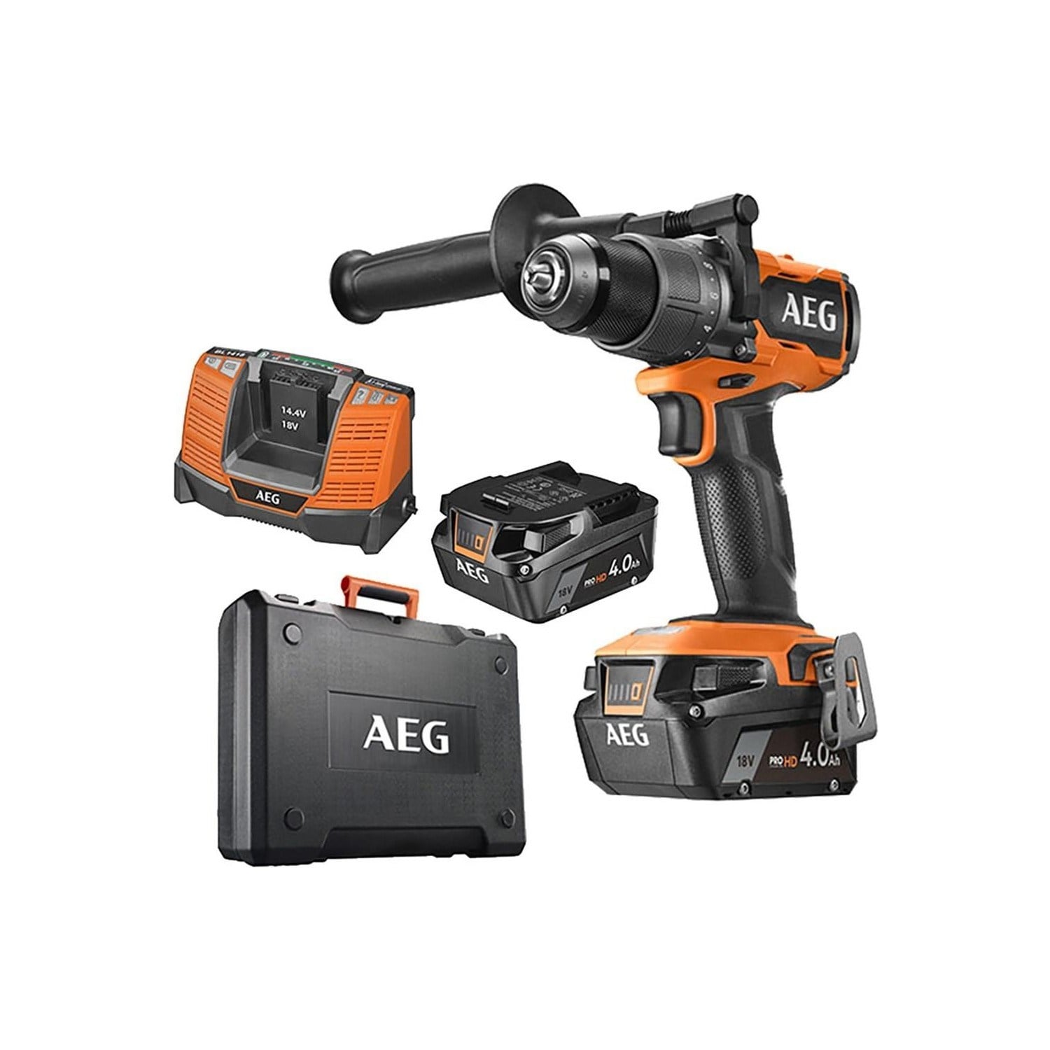AEG BSB 18C3BL-402C Darbeli Matkap 18v 4Ah Çift Akü