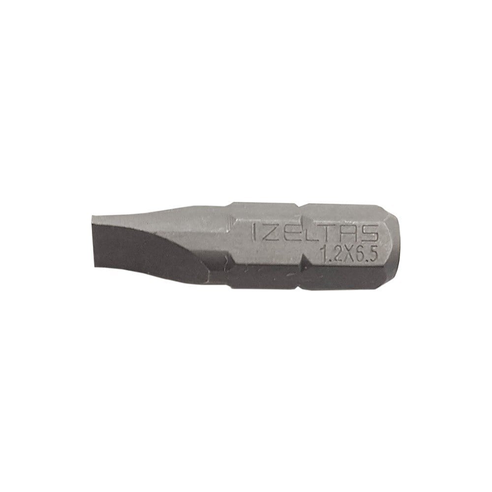 İzeltaş 1.2x6.5 Düz Bits Uç 25 mm 4810201265