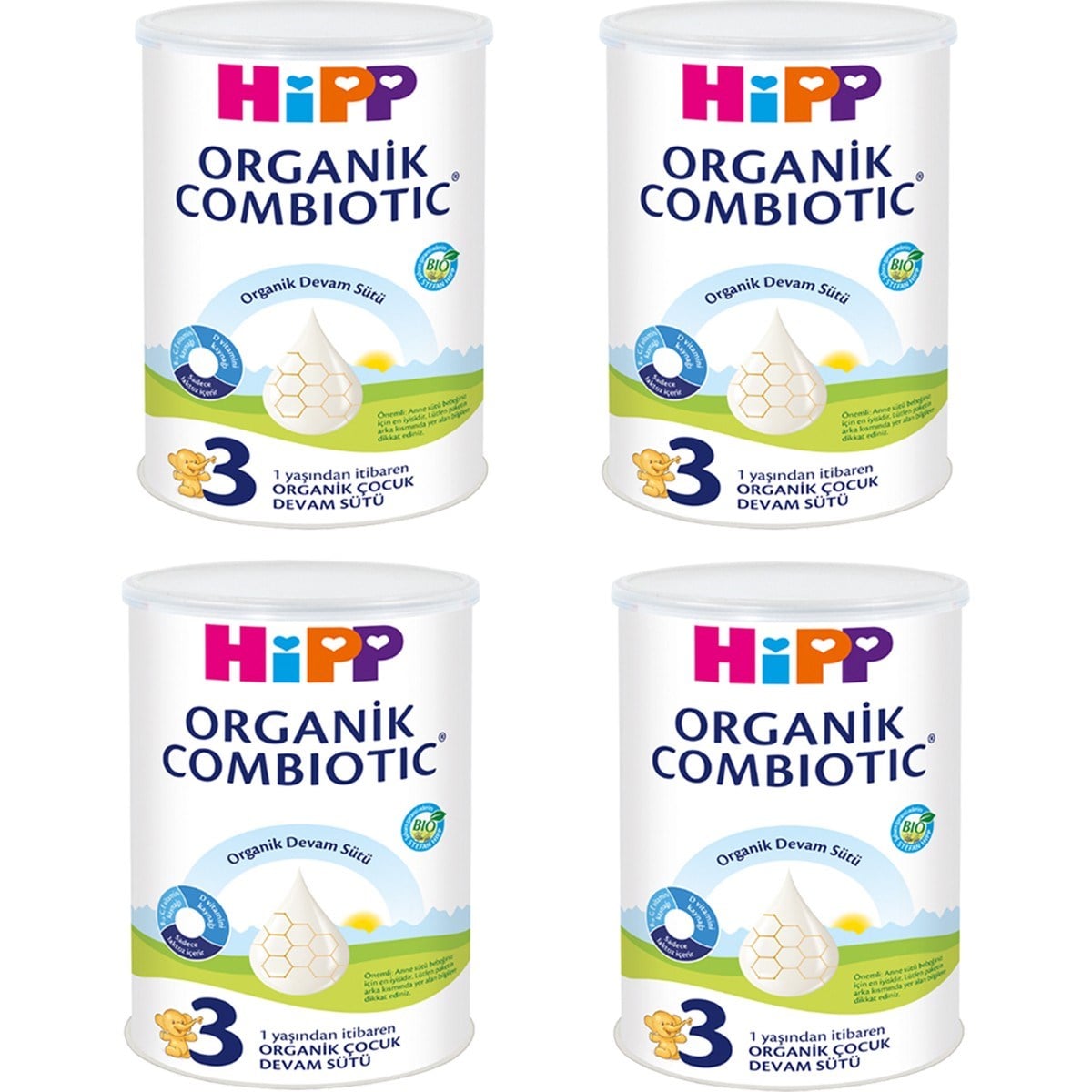 3 Organik Combiotic Devam Sütü 350 gr 4 ADET