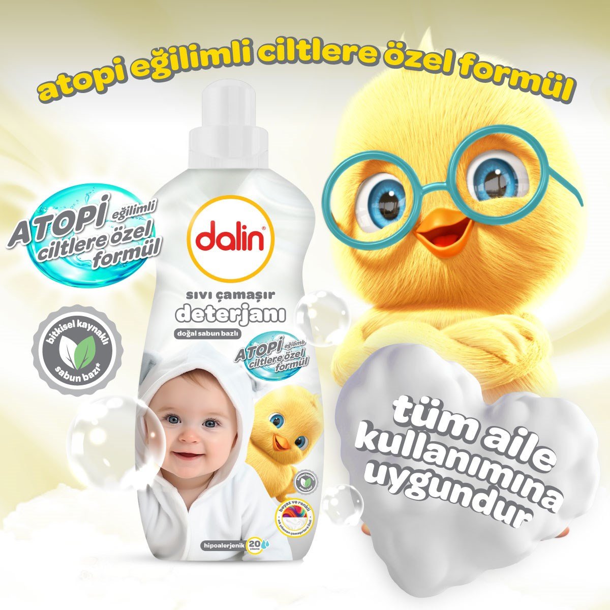 Dalin Atopik Cilt Çamaşır Deterjanı 1500 ml