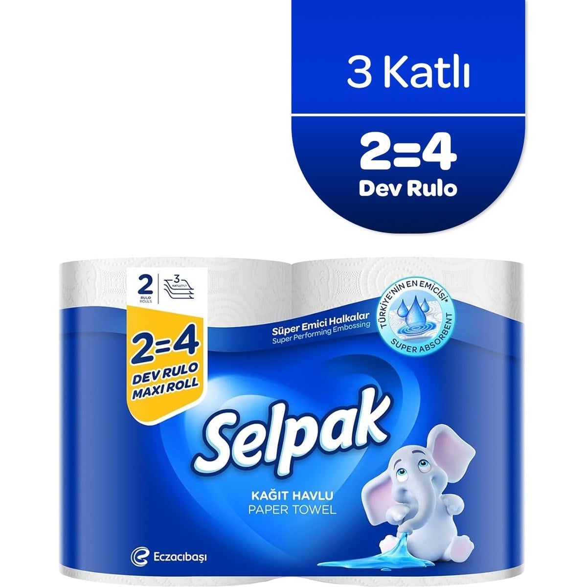 Kağıt Havlu Dev Rulo 2=4