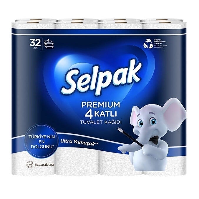 Selpak 4 Katlı Tuvalet Kağıdı 32li