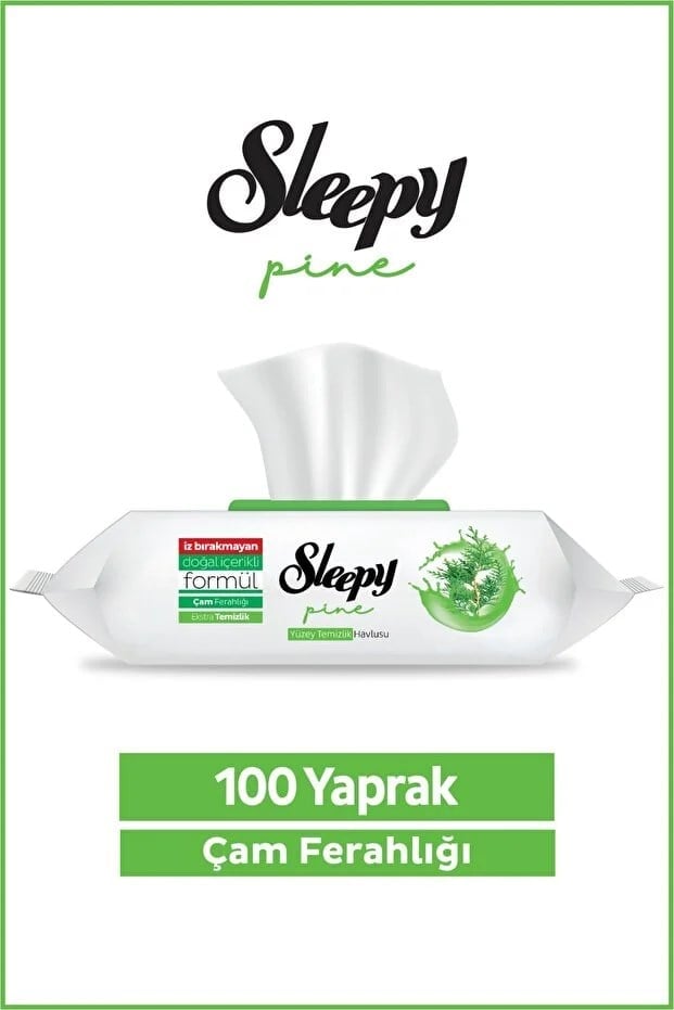 Sleepy Çam Ferahlığı Yüzey Temizlik Mendili 100'lü