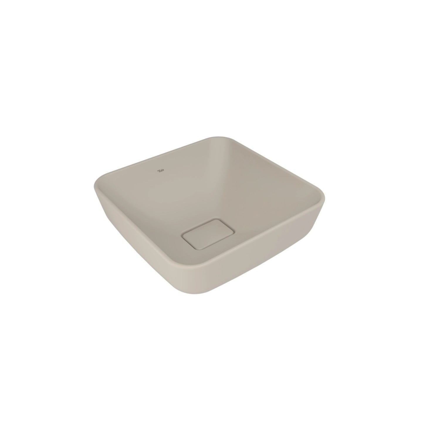 310200200593 ZERO 2.0 40X40 KARE ÇANAK LAVABO MAT VİZON