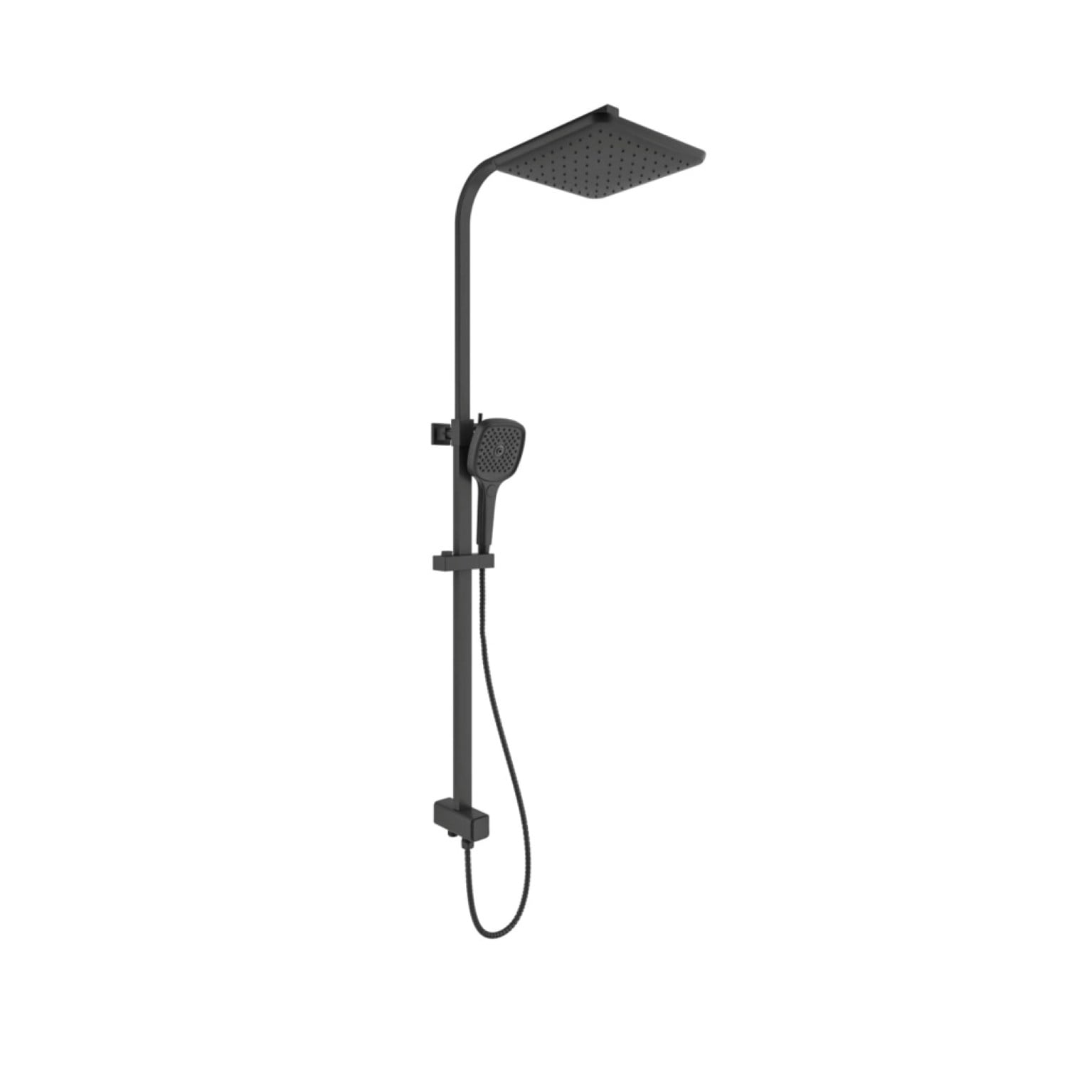 410200505503 RAIN SQUARE PUSH BUTTON DUŞ BARI SİYAH