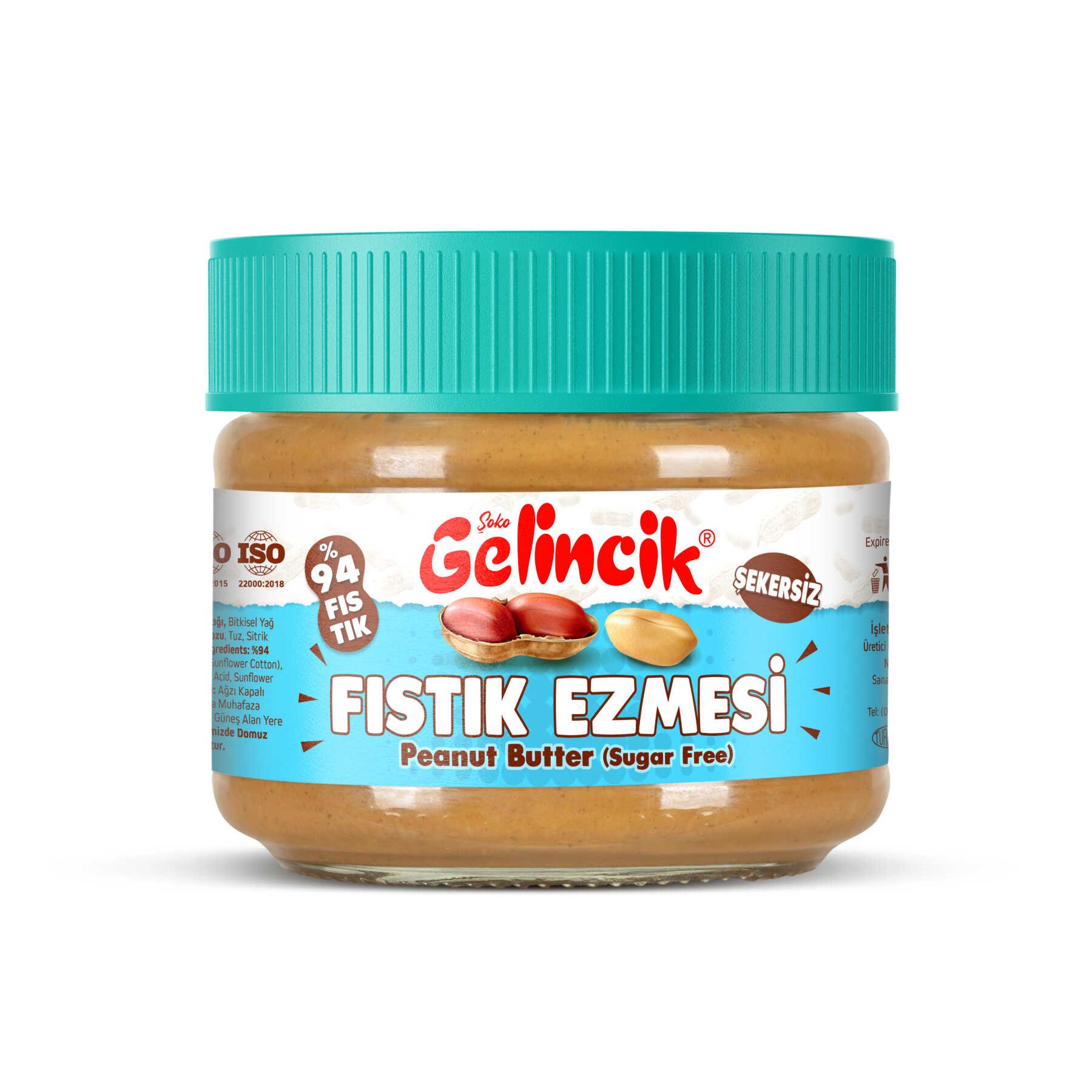 Gelincik Şekersiz Fıstık Ezmesi 320 g