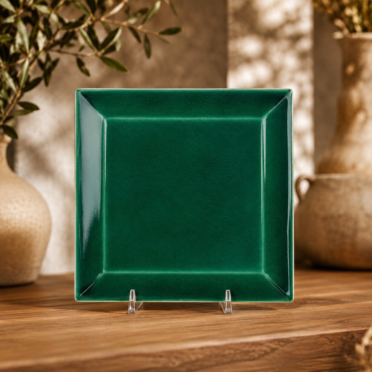 Armada Çini 12,5x12,5 Cm Metro Yeşil Çini Seramik Karo