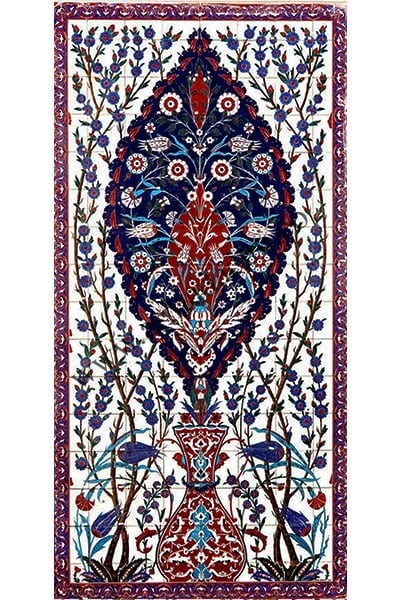 Armada Çini 160x320 iznik cini desenli el dekor kutahya cinisi
