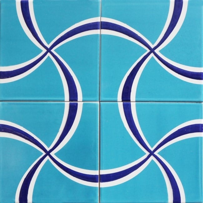 Armada Çini 20x20 Cm SP 95 Modern Desen Kütahya Çini Karo