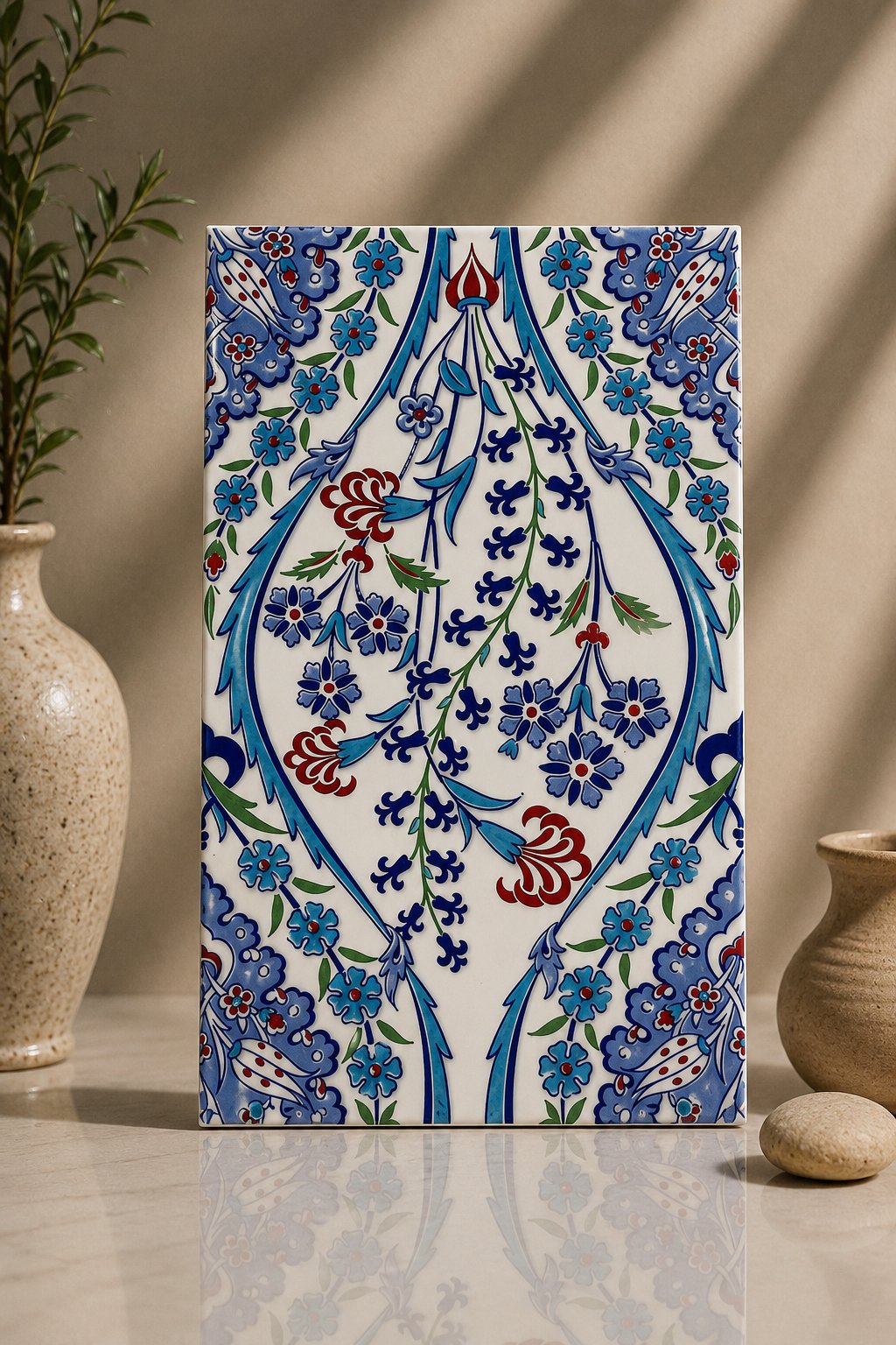 Armada Çini 25x40 Cm SP 418 Göbekli Kütahya İznik Çini Seramik Karo