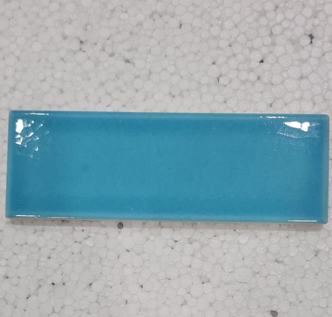 Armada Çini 7x21 Cm Düz Turkuaz  Çini Seramik