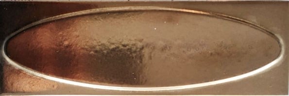 Armada Çini 7x21 Cm Elips Bronz Çini Seramik 