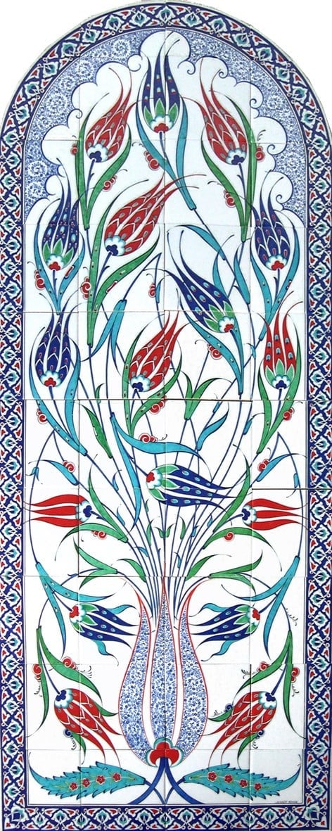 Armada Çini 80x200 Cm ED 640 Lalezar El dekoru Çini Pano
