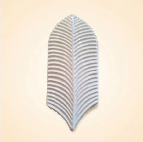 Armada çini 9x20 Palm Life Beyaz Çini Seramik