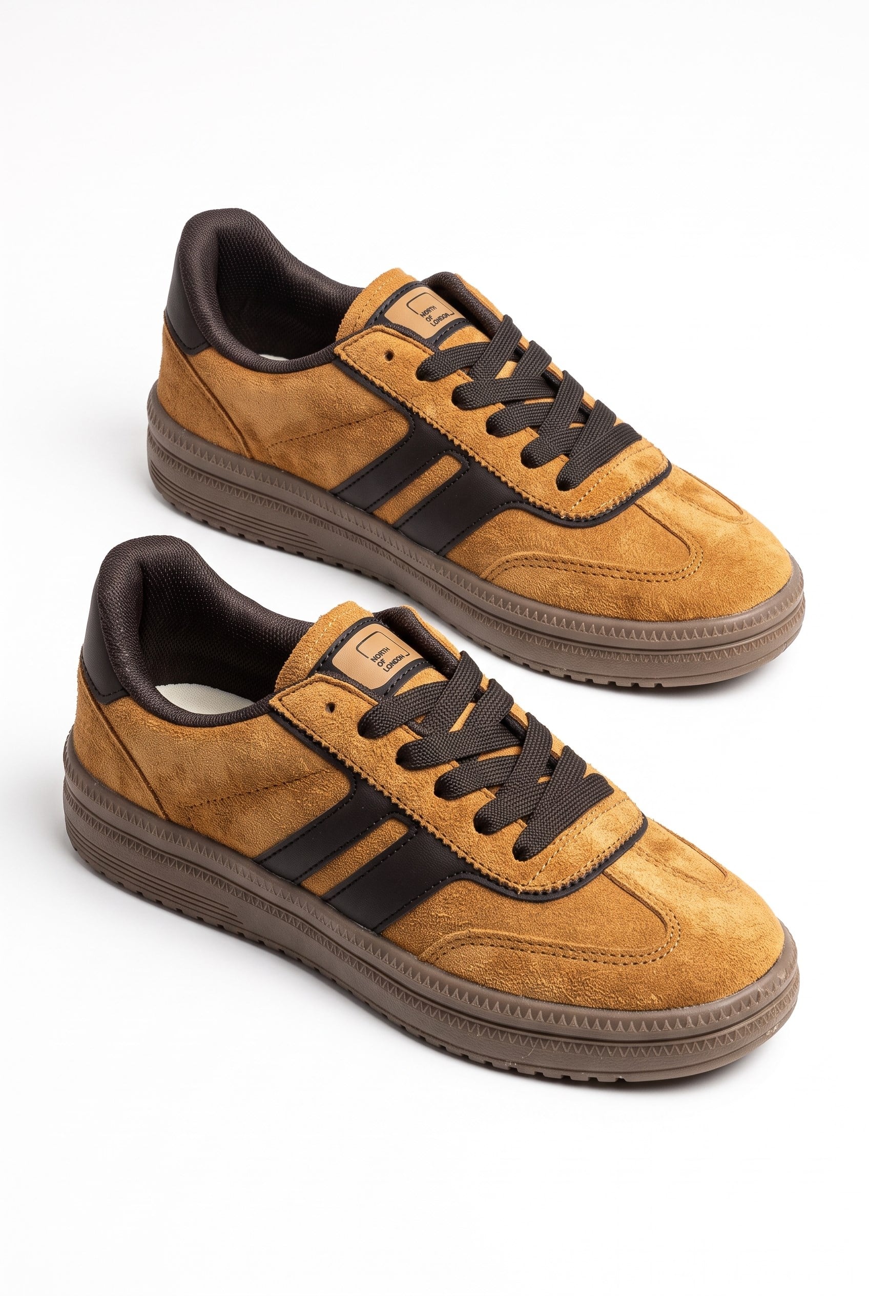  Rota Kadın Camel-Siyah Sneaker Spor Ayakkabı - Kadın Günlük Ayakkabı