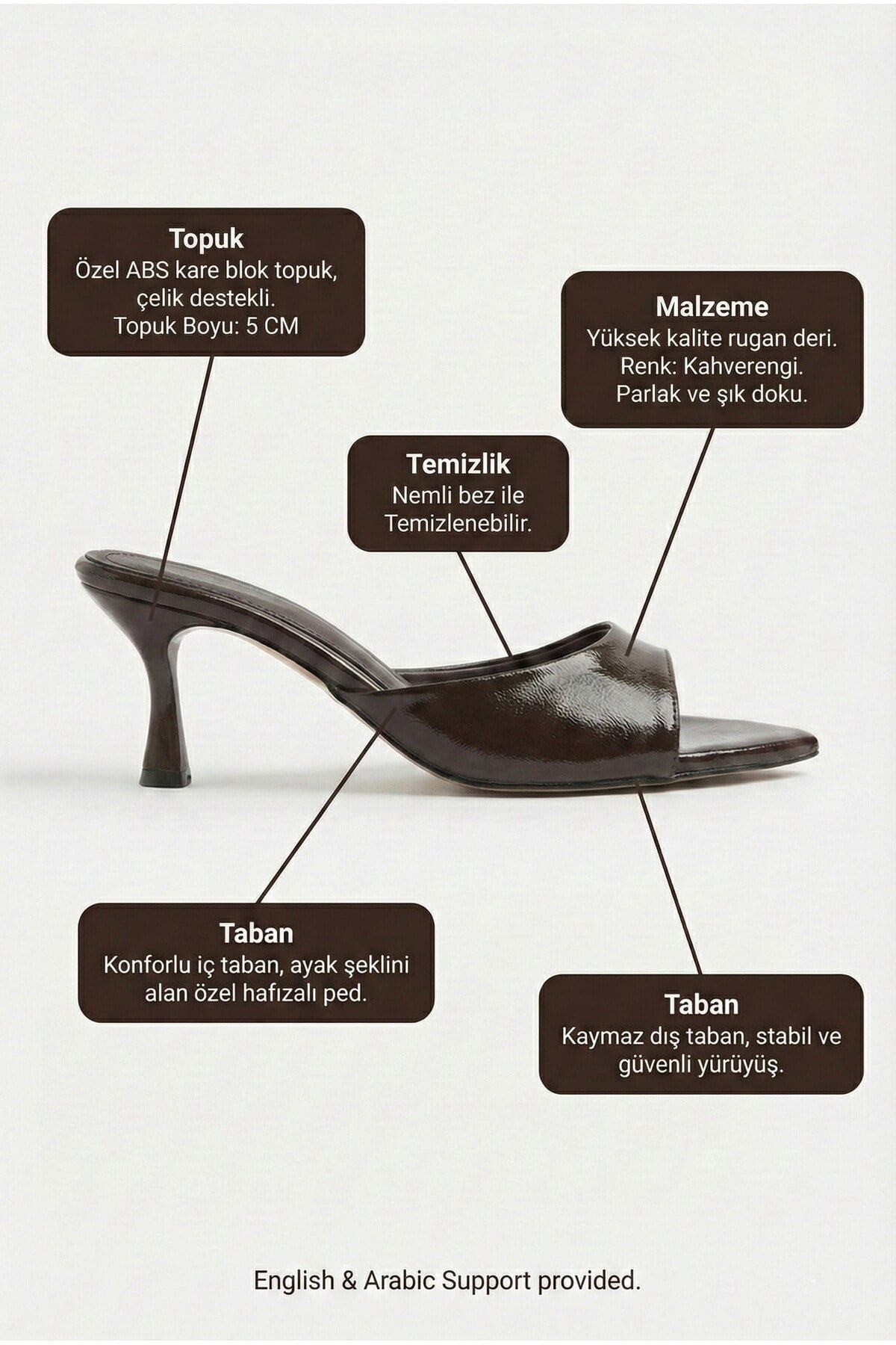 Kadın Rugan Sivri Burun Tek Bantlı İnce Topuklu Stiletto Terlik Abiye Ayakkabı